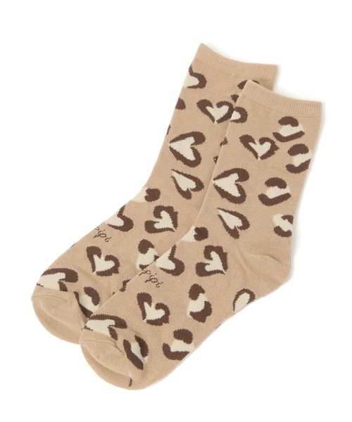 repipi armario(レピピ アルマリオ)の「レオパードソックス(ソックス/靴下・キッズ・ブラック/ブラウン/ピンク・FREE)」の3枚目の写真