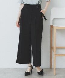 index | ラップストレートパンツ【接触冷感/抗ピル/洗濯機洗い可/イージーアイロン】(その他パンツ)