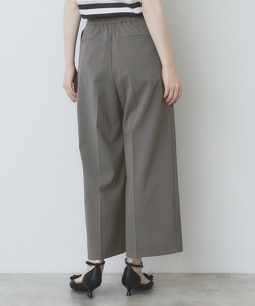 index（インデックス）の「ラップストレートパンツ【接触冷感/抗ピル/洗濯機洗い可/イージーアイロン】（その他パンツ・レディース・ダークグレー/ブラック/ブラウン系その他・36/40/38）」の17枚目の写真