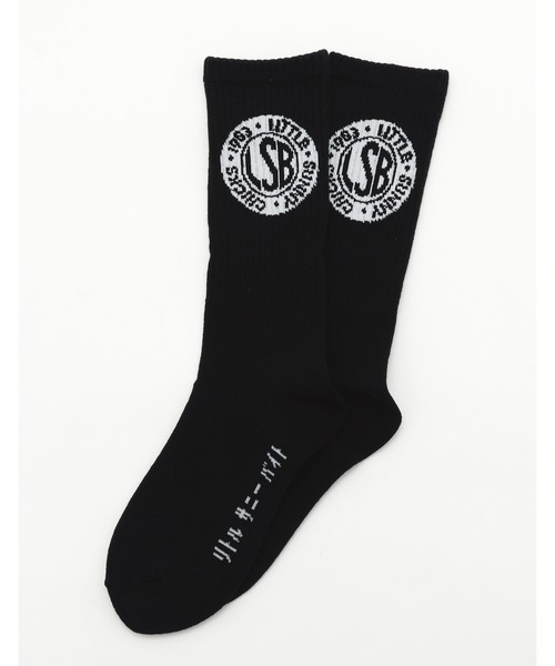 Little sunny bite（リトルサニーバイト）の「『little sunny bite』LSB logo socks（ソックス/靴下・レディース・ホワイト/ブラック/ピンク/ブルー・FREE）」の8枚目の写真