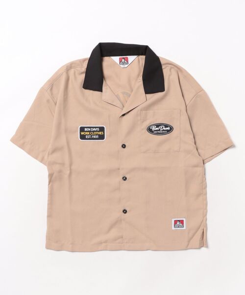 Right-on(ライトオン)の「【BEN DAVIS】ボーリングシャツ(シャツ/ブラウス・キッズ・ベージュ/ブラック・130/150/160/140)」の5枚目の写真