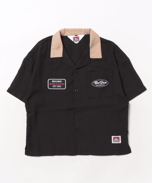 Right-on(ライトオン)の「【BEN DAVIS】ボーリングシャツ(シャツ/ブラウス・キッズ・ベージュ/ブラック・130/150/160/140)」の6枚目の写真