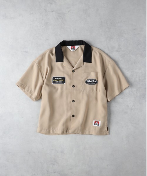 Right-on(ライトオン)の「【BEN DAVIS】ボーリングシャツ(シャツ/ブラウス・キッズ・ベージュ/ブラック・130/150/160/140)」の8枚目の写真