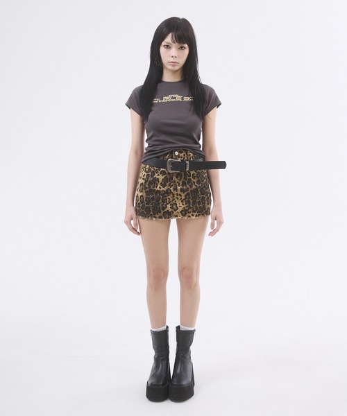 d.i.a.(ダイヤ)の「ロゴプリントピタTシャツ(Tシャツ/カットソー・レディース・ホワイト/チャコールグレー/ブラック/グレー・FREE)」の11枚目の写真