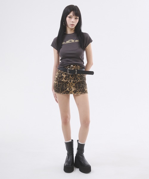 d.i.a.(ダイヤ)の「ロゴプリントピタTシャツ(Tシャツ/カットソー・レディース・ホワイト/チャコールグレー/ブラック/グレー・FREE)」の12枚目の写真