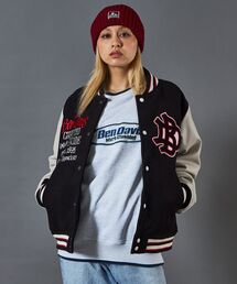 BEN DAVIS(ベンデイビス)の【BEN DAVIS(ベンデイビス)】BD STADIUM JACKET / 刺繍 ワッペン OLD オーバーサイズ レトロ アメカジ スケーター 90年代(スタジャン)