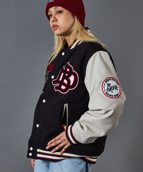 BEN DAVIS（ベンデイビス）】BD STADIUM JACKET / 刺繍 ワッペン OLD