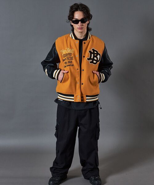 BEN DAVIS（ベンデイビス）】BD STADIUM JACKET / 刺繍 ワッペン OLD