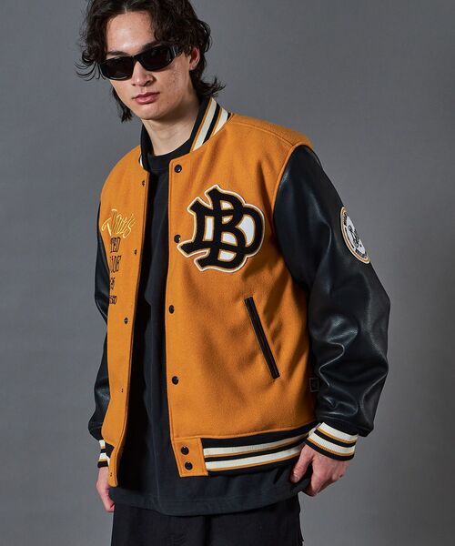 BEN DAVIS（ベンデイビス）】BD STADIUM JACKET / 刺繍 ワッペン OLD