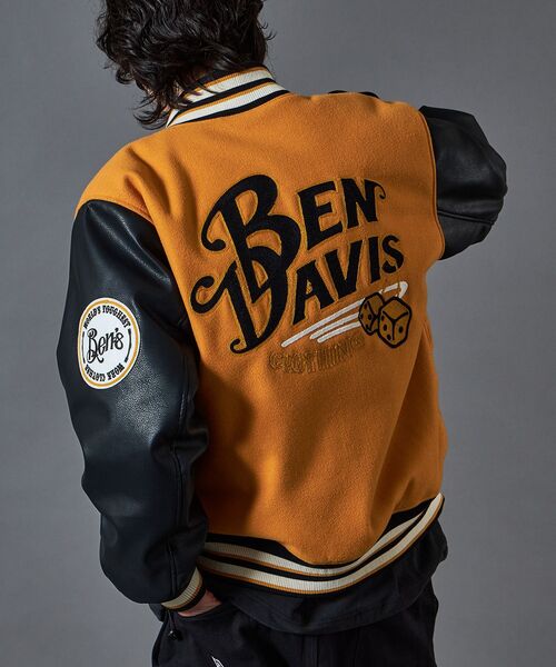 BEN DAVIS（ベンデイビス）】BD STADIUM JACKET / 刺繍 ワッペン OLD