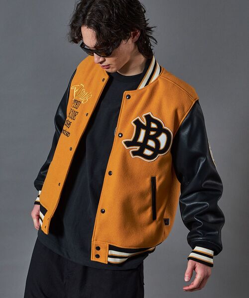 BEN DAVIS（ベンデイビス）】BD STADIUM JACKET / 刺繍 ワッペン OLD