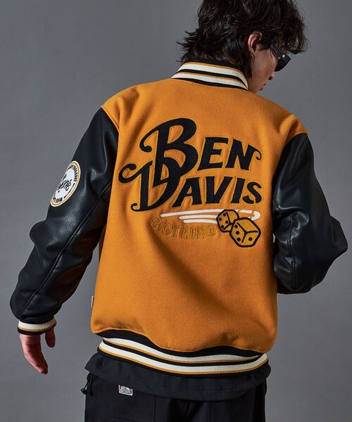 BEN DAVIS（ベンデイビス）】BD STADIUM JACKET / 刺繍 ワッペン OLD