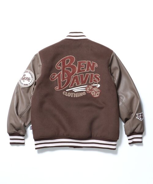 BEN DAVIS（ベンデイビス）】BD STADIUM JACKET / 刺繍 ワッペン OLD