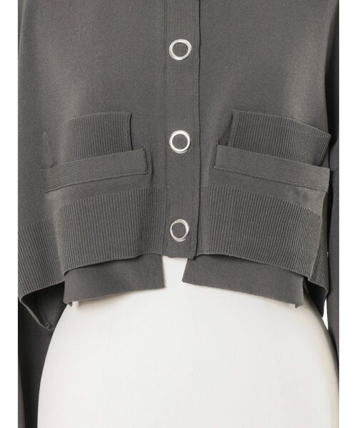 UN3D.（アンスリード）の「SHORT OVER CD / ショートオーバーカーデ（カーディガン/ボレロ・レディース・パープル/キャメル/グレー/ブラック/ブルー・FREE）」の10枚目の写真