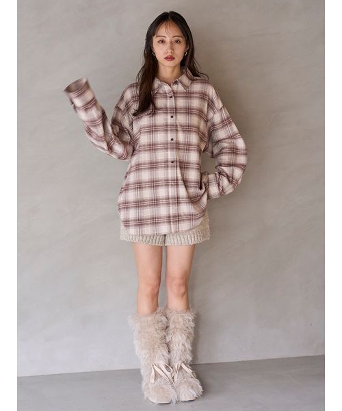 SNIDEL（スナイデル）の「ロービングニットショートパンツ（その他パンツ・レディース・キャメル/グレー/アイボリー・F）」の21枚目の写真