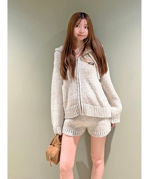 SNIDEL（スナイデル）の「ロービングニットショートパンツ（その他パンツ・レディース・キャメル/グレー/アイボリー・F）」の8枚目の写真