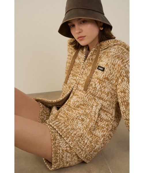 SNIDEL（スナイデル）の「ロービングニットショートパンツ（その他パンツ・レディース・キャメル/グレー/アイボリー・F）」の5枚目の写真