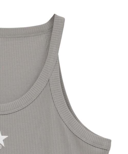CONVERSE TOKYO(コンバーストウキョウ)の「STAR★ ONEPOINT RIB HALTER NECK TANK TOP(タンクトップ・レディース・ホワイト/ブルー/グレー/ブラック・FREE)」の13枚目の写真