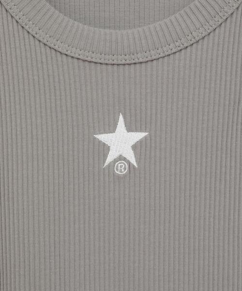 CONVERSE TOKYO(コンバーストウキョウ)の「STAR★ ONEPOINT RIB HALTER NECK TANK TOP(タンクトップ・レディース・ホワイト/ブルー/グレー/ブラック・FREE)」の15枚目の写真