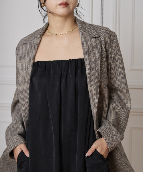 IENA LA BOUCLE（イエナラブークル）の「IENA LA BOUCLE キュプラベアオールインワン（つなぎ/オールインワン・レディース・ブラック・36/38）」の6枚目の写真