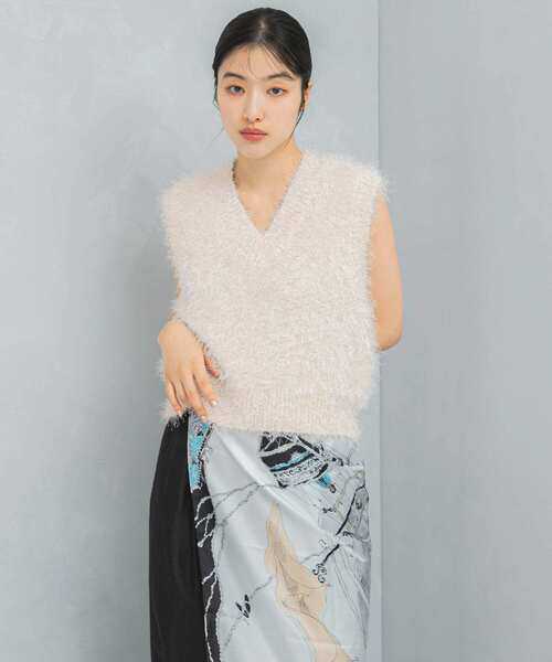 ARCHIVIO ベロアベスト ホワイト ARCHIVIO ベロアベスト ホワイト