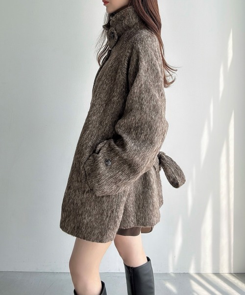 セール】シャギールーズミドルステンカラーコート（ステンカラーコート