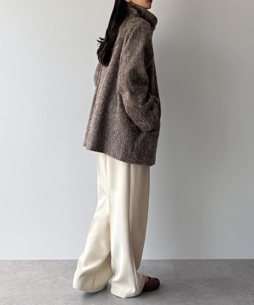 セール】シャギールーズミドルステンカラーコート（ステンカラーコート