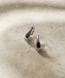 【金属アレルギー軽減】スキニー フープ ワンタッチ ステンレス ピアス