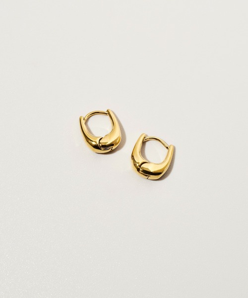 GOLDY(ゴールディ)の「【金属アレルギー軽減】スキニー フープ ワンタッチ ステンレス ピアス(ピアス(両耳用)・レディース・ゴールド/シルバー・FREE)」の6枚目の写真
