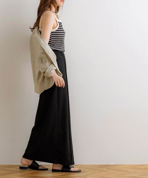 NOAHL（ノアル）の「【NOAHL】ボーダーカップ付きキャミソール（キャミソール・レディース・アイボリー/ブラック・FREE）」の18枚目の写真