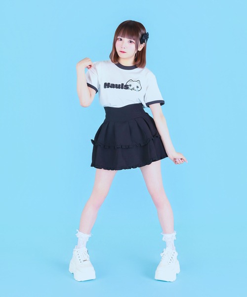 Hauls(ハウルズ)の「シンプルちびリンガーTEE(Tシャツ/カットソー・レディース・ホワイト・F)」の9枚目の写真