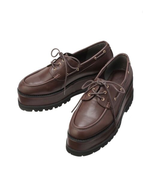 dazzlin(ダズリン)の「レースアップローファー(ローファー・レディース・アイボリー/ブラウン/その他1・MEDIUM/LARGE)」の5枚目の写真