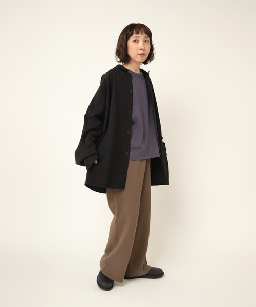 RNA-N(アールエヌエーエヌ)の「R4385 ダブルフェイスニットソーパンツ(その他パンツ・レディース・カーキブラウン/ベージュ/スミクロ・FREE)」の8枚目の写真