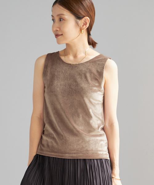 イエナ（IENA）/スノーベロア ノースリーブ セール】スノーベロア ノースリーブ（Tシャツ/カットソー）｜IENA