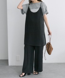 PUAL CE CIN（ピュアルセシン）の「【SET ITEM】ソフトツイルキャミチュニック+パンツセット（つなぎ/オールインワン）」