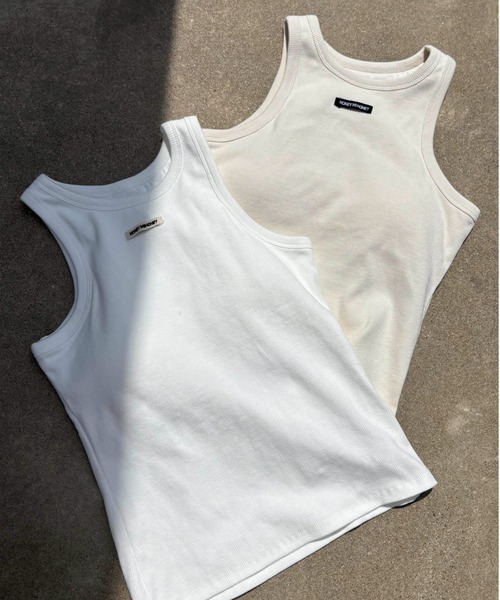 HONEY MI HONEY（ハニーミーハニー）の「logo name in cup tank top（タンクトップ・レディース・ブラック/ホワイト・FREE）」の10枚目の写真