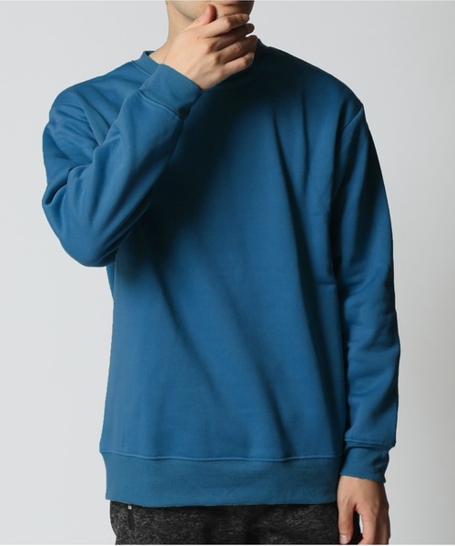 ARCADE（アーケード）の「裏起毛 無地 スウェット トレーナー（スウェット・メンズ・ワイン/カーキ/グレイッシュベージュ/ブラック/ダークブルー/ネイビー/チャコール/杢グレー・LL/L/M）」の8枚目の写真