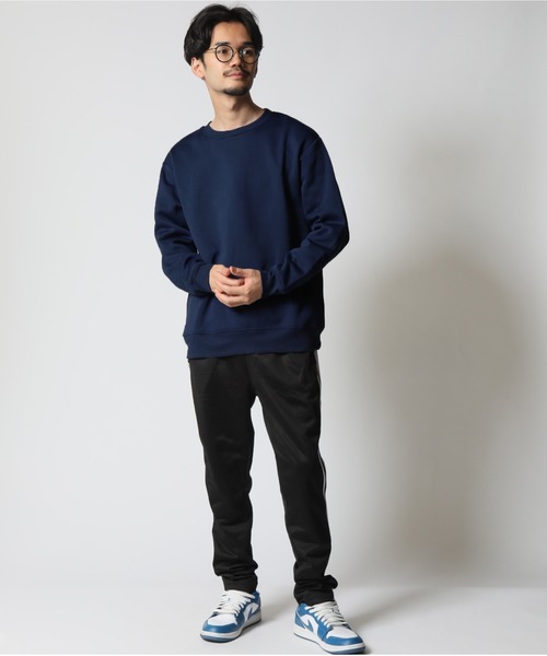 ARCADE（アーケード）の「裏起毛 無地 スウェット トレーナー（スウェット・メンズ・ワイン/カーキ/グレイッシュベージュ/ブラック/ダークブルー/ネイビー/チャコール/杢グレー・LL/L/M）」の15枚目の写真