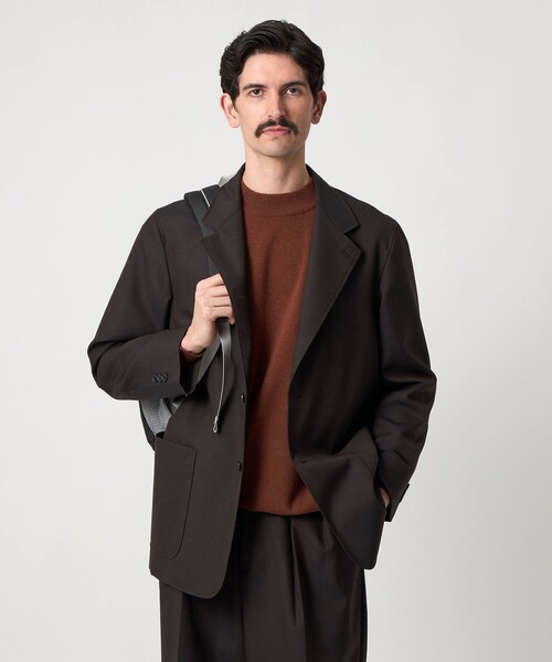 Steven Alan＞ ウール オックスフォード シングルブレステッド