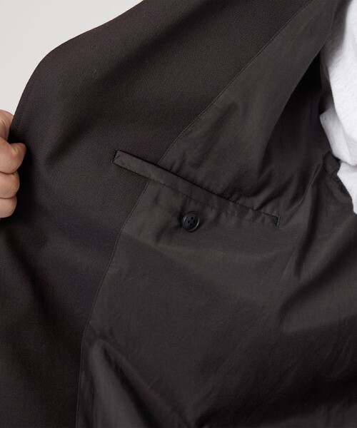 Steven Alan＞ ウール オックスフォード シングルブレステッド 2B