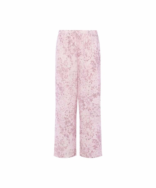 AMOSTYLE BY Triumph(アモスタイルバイトリンプ)の「前開きジャージーパジャマ AMSTNW05 Top + BTM76-N JX(ルームウェア/パジャマ・レディース・グリーン/ピンク・M/L/LL)」の11枚目の写真