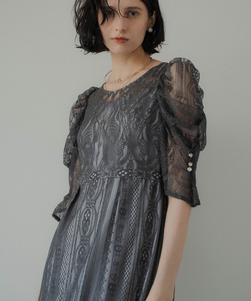 ★新品★リルアーRiver lace scallop dressドレス River lace scallop dress（ドレス）｜LE'RURE（リルアー）の