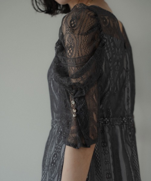 River lace scallop dress（ドレス）｜LE'RURE（リルアー）の