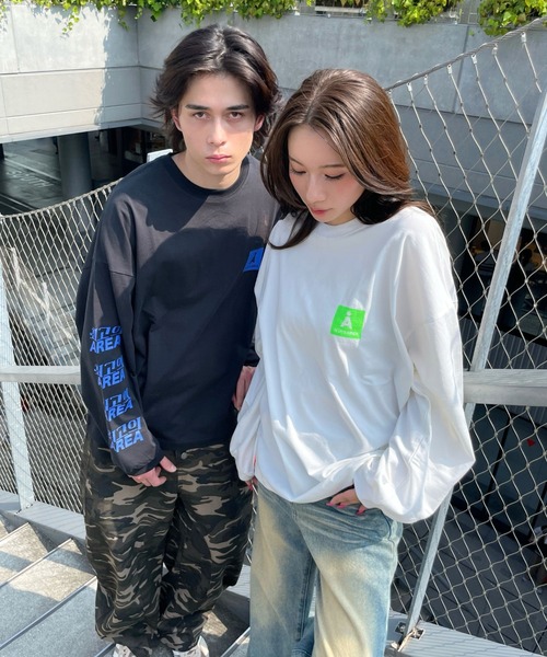 ALAND（エーランド）の「【UNISEX】ALAND／スリーブロゴプリントロンT（Tシャツ/カットソー・レディース・ホワイト/ブラック・MEDIUM/LARGE）」の14枚目の写真
