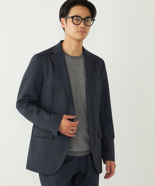 SHIPS Colors(シップス カラーズ)の「SHIPS Colors:〈洗濯機可能〉AVANT(R) ストレッチ ジャケット(セットアップ対応)(テーラードジャケット・メンズ・ダークグレー/ネイビー/ブルー/ブラック/カーキ・44/46/48/50/52)」の5枚目の写真