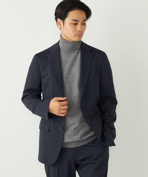 SHIPS Colors(シップス カラーズ)の「SHIPS Colors:〈洗濯機可能〉AVANT(R) ストレッチ ジャケット(セットアップ対応)(テーラードジャケット・メンズ・ダークグレー/ネイビー/ブルー/ブラック/カーキ・44/46/48/50/52)」の6枚目の写真