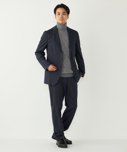 SHIPS Colors(シップス カラーズ)の「SHIPS Colors:〈洗濯機可能〉AVANT(R) ストレッチ ジャケット(セットアップ対応)(テーラードジャケット・メンズ・ダークグレー/ネイビー/ブルー/ブラック/カーキ・44/46/48/50/52)」の7枚目の写真