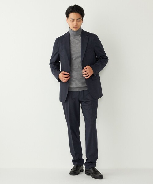 SHIPS Colors(シップス カラーズ)の「SHIPS Colors:〈洗濯機可能〉AVANT(R) ストレッチ ジャケット(セットアップ対応)(テーラードジャケット・メンズ・ダークグレー/ネイビー/ブルー/ブラック/カーキ・44/46/48/50/52)」の8枚目の写真