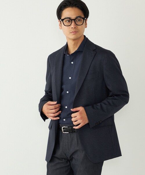 SHIPS Colors(シップス カラーズ)の「SHIPS Colors:〈洗濯機可能〉AVANT(R) ストレッチ ジャケット(セットアップ対応)(テーラードジャケット・メンズ・ダークグレー/ネイビー/ブルー/ブラック/カーキ・44/46/48/50/52)」の10枚目の写真