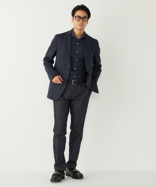 SHIPS Colors(シップス カラーズ)の「SHIPS Colors:〈洗濯機可能〉AVANT(R) ストレッチ ジャケット(セットアップ対応)(テーラードジャケット・メンズ・ダークグレー/ネイビー/ブルー/ブラック/カーキ・44/46/48/50/52)」の11枚目の写真